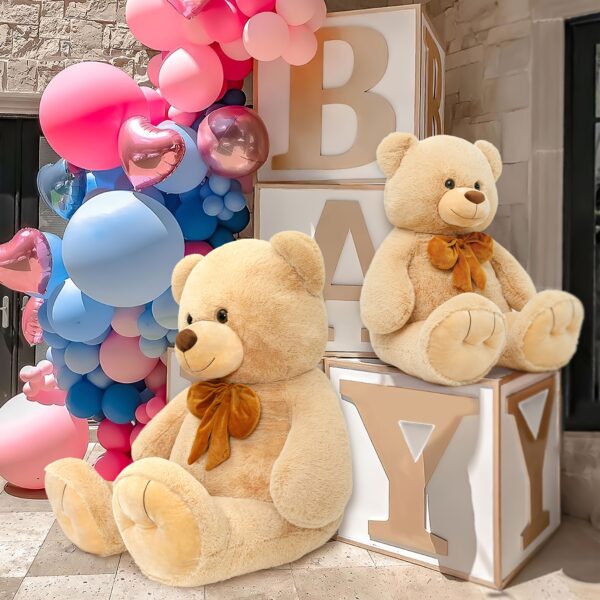 [Giant Teddy Bear] 47" Giant Valentine's Day Big Teddy Bear Stuffed Animal 4ft With Bow - Image 7