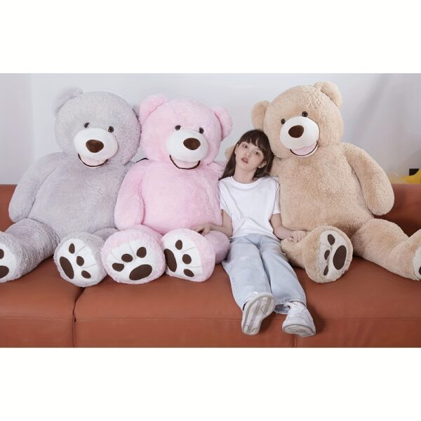 MorisMos Smile Giant Teddy Bear, 51inch Large Stuffed Bears With Big Footprints, Big Stuffed Animals Cuddly Plush Gifts For Girlfriends, Boyfriend, Pink - Image 6