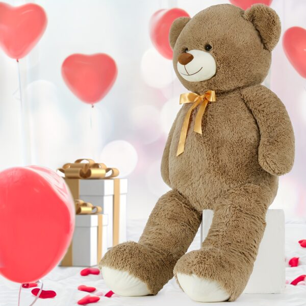 Giant 40'' Teddy Bear Plush - Soft, Cuddly Stuffed Animal in Brown, Perfect for Valentine's Day, Christmas & Birthday Gifts, Best for Christmas - Image 6