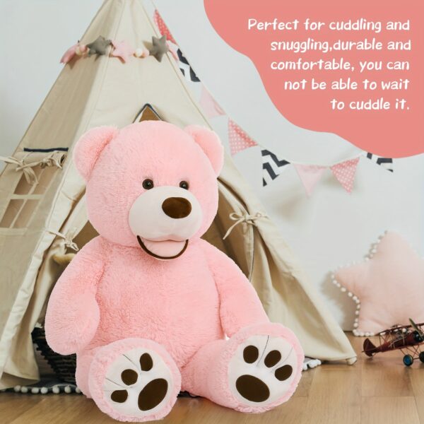 Giant Teddy Bear, Large Pink Teddy Bears 3ft Pink Plush Stuffed Animals For Girlfriend Kids - Image 5