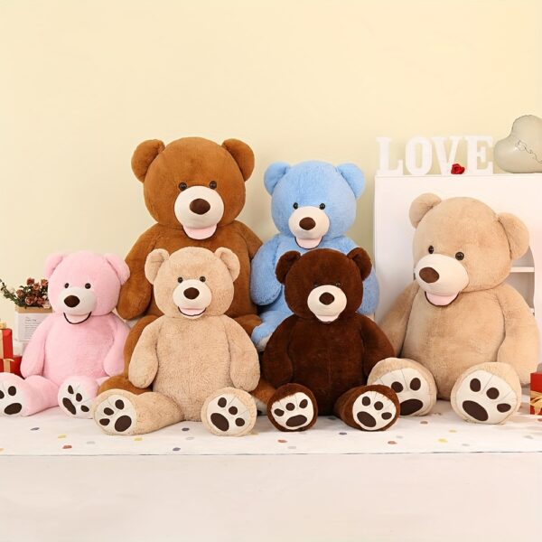 MorisMos Smile Giant Teddy Bear, 51inch Large Stuffed Bears With Big Footprints, Big Stuffed Animals Cuddly Plush Gifts For Girlfriends, Boyfriend, Pink - Image 5