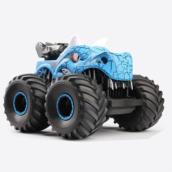 RC Dinosaur Monster Truck - Electronic Pets with Rotating Stunt Action, Lights, Water Spray - Perfect Birthday, Christmas, And Halloween Gift for Kids Age 6+ - Image 5