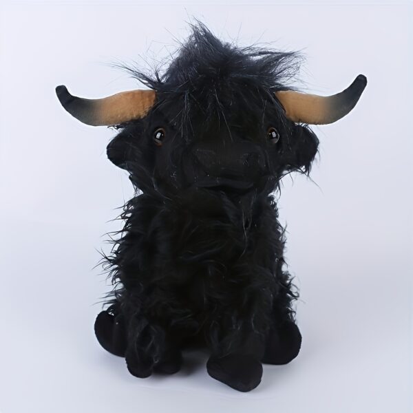 Soft and Comfortable 27cm/10.62 Inches Cute Highland Cow Plush Doll | Cartoon Animal Shape, Perfect for Gifts, Christmas, Halloween, Valentine's Day, Thanksgiving, High-Quality Birthday Gift, Ideal as a Pet Comfort, Cow Decorations for Home, Holiday Gift Item, Playful Design, Highquality Softness - Image 8