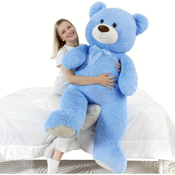 MorisMos Giant Teddy Bear Stuffed Animal 4 Feet, 51'' Big Teddy Bear For Girlfriend Boyfriend Wife Mother Fiance Valentine'S Gift, Large Stuffed Bear Plush For Kid Christmas Birthday Shower