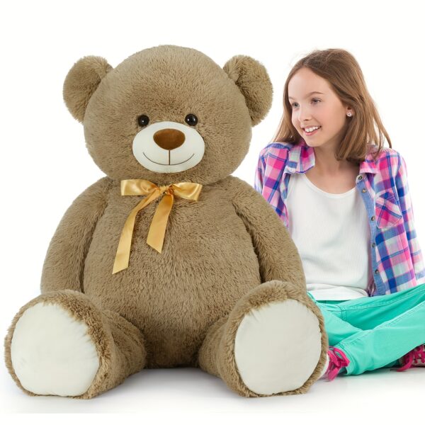 Giant 40'' Teddy Bear Plush - Soft, Cuddly Stuffed Animal in Brown, Perfect for Valentine's Day, Christmas & Birthday Gifts, Best for Christmas
