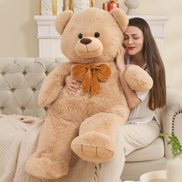 [Giant Teddy Bear] 47" Giant Valentine's Day Big Teddy Bear Stuffed Animal 4ft With Bow - Image 2