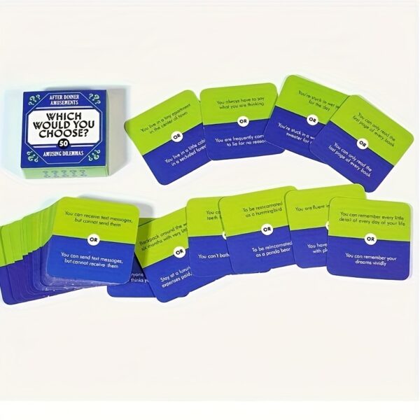 4 Styles 50 Questions for Family And Friends You Know How Good I Am - Mini Size - Cardstock - Family Party Conversation Card Game 4 pc set for Adults - Image 6