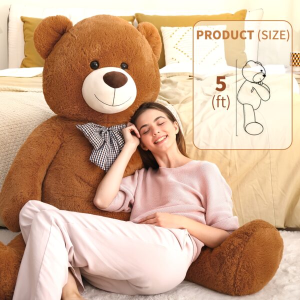 [Smiling Teddy Bear] Large Smiling Teddy Bear - MaoGoLan Big Teddy Bear For Girlfriend, Boyfriend, Wife, Lover - Cuddly Valentines Day Stuffed Animal - Image 3
