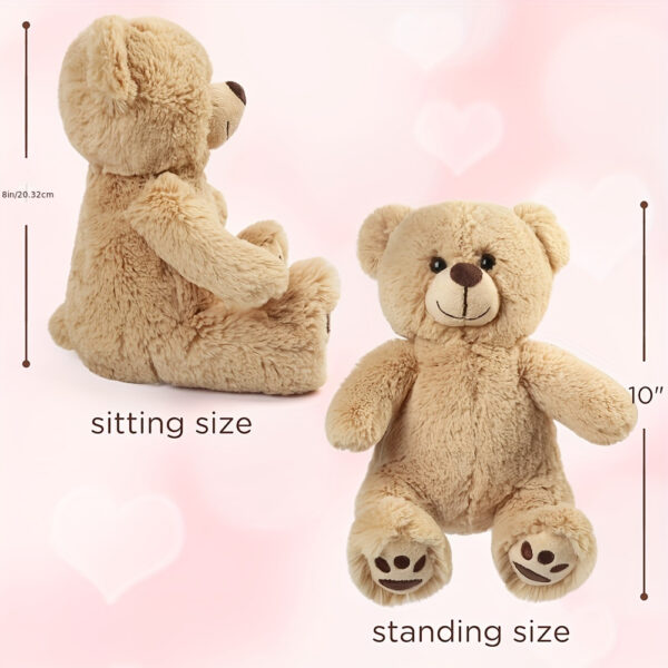 Teddy Bear Stuffed Animal, 8'' Small Brown Baby Bear Plush Toy, Gift for Kids Boys Girls Birthday Gift, Christmas Gifts, Best for Christmas - Image 2