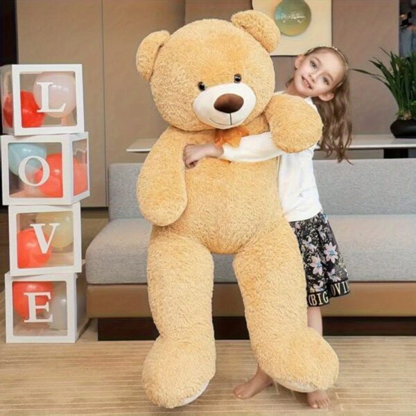 51.1inchs/ 130cm Giant Teddy Bear Stuffed Animals Plush Toy Pillow, Cute Life Size Big Plush Teddy Bear for Kids Girlfriend, Soft Stuffed Bear Animals for Birthday Valentine'S Day Anniversary Christmas - Image 12