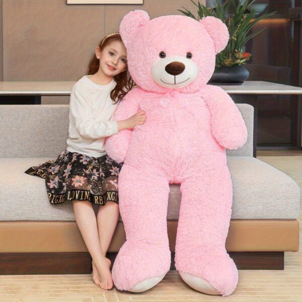 51.1inchs/ 130cm Giant Teddy Bear Stuffed Animals Plush Toy Pillow, Cute Life Size Big Plush Teddy Bear for Kids Girlfriend, Soft Stuffed Bear Animals for Birthday Valentine'S Day Anniversary Christmas - Image 6