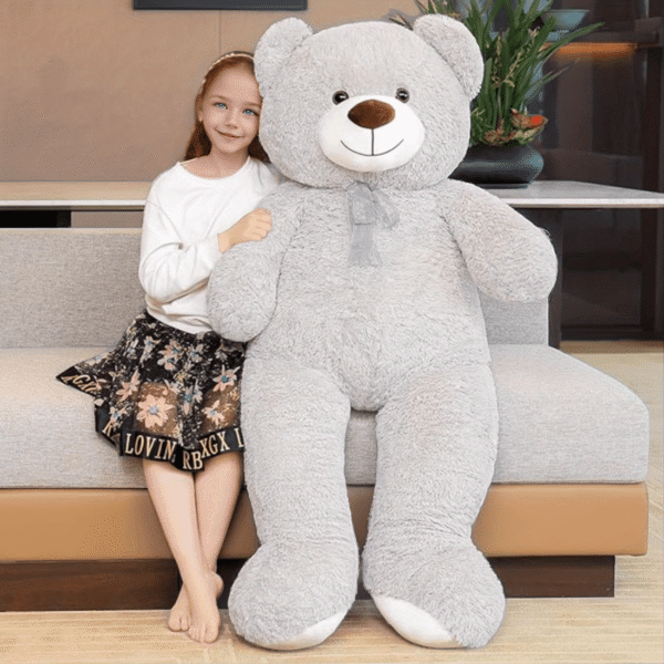51.1inchs/ 130cm Giant Teddy Bear Stuffed Animals Plush Toy Pillow, Cute Life Size Big Plush Teddy Bear for Kids Girlfriend, Soft Stuffed Bear Animals for Birthday Valentine'S Day Anniversary Christmas - Image 10