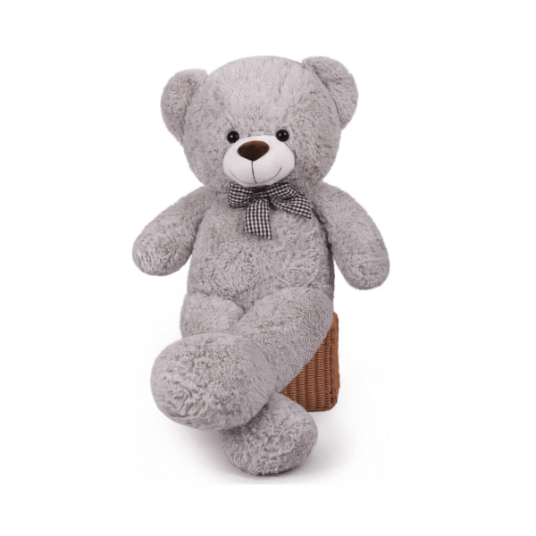 1pc/2pcs/5pcs Giant Teddy Bear Stuffed Animals Plush Toy Cute Life Size Big Plush Teddy Bear for Youngsters Girlfriend, Soft Stuffed Bear Animals for Birthday Valentine's Day Anniversary Christmas (110cm/43.3inch, Gray) - Image 6