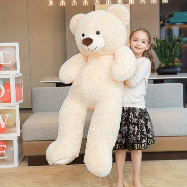 51.1inchs/ 130cm Giant Teddy Bear Stuffed Animals Plush Toy Pillow, Cute Life Size Big Plush Teddy Bear for Kids Girlfriend, Soft Stuffed Bear Animals for Birthday Valentine'S Day Anniversary Christmas - Image 2